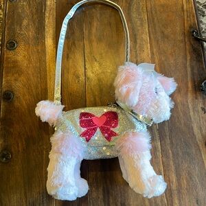 Poochie. & Co. Pink Girls Poodle Dog Purse